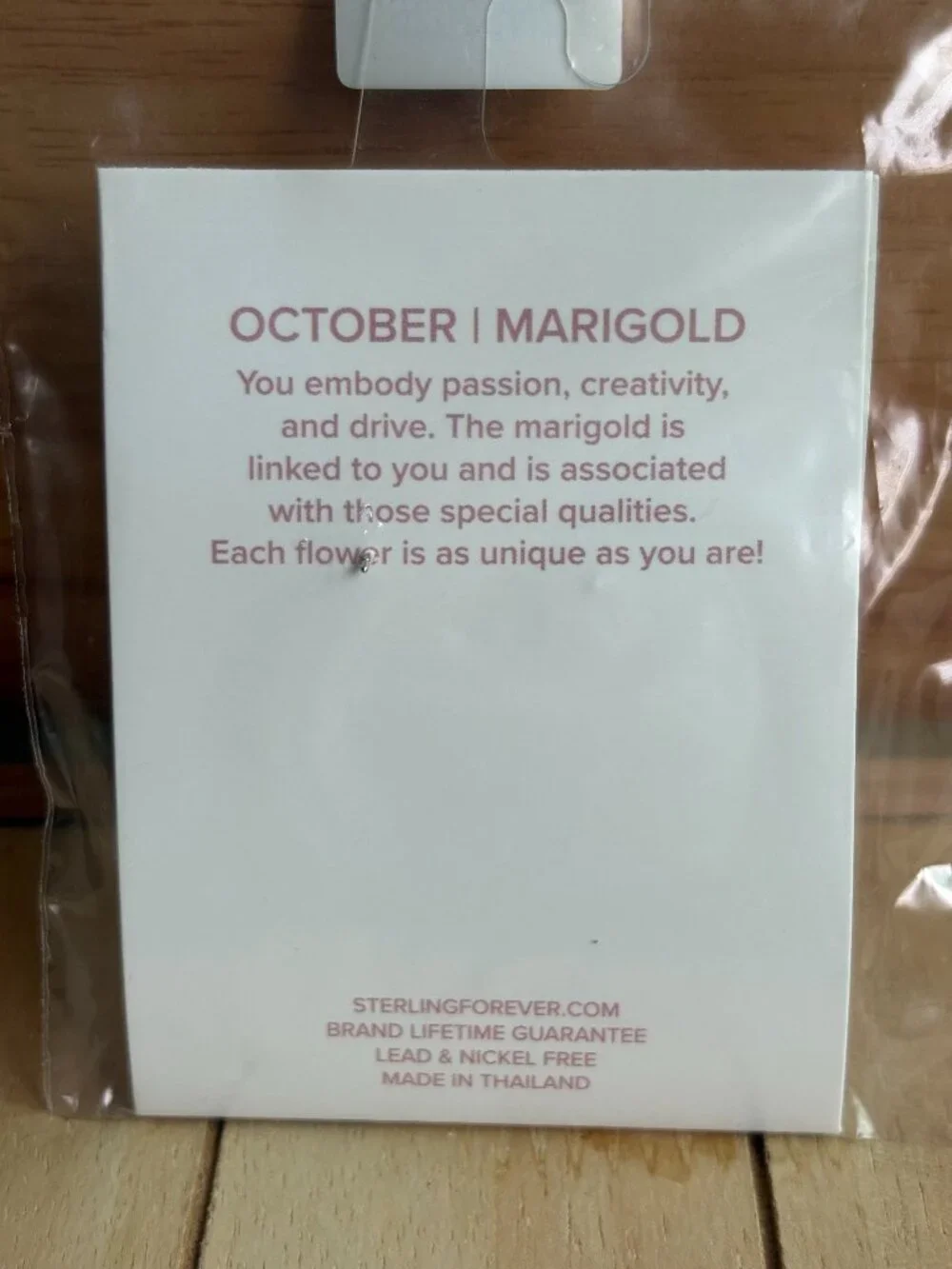 Sterling Forever Sterling Silver October Birth Flower Marigold Stud Earrings NIB